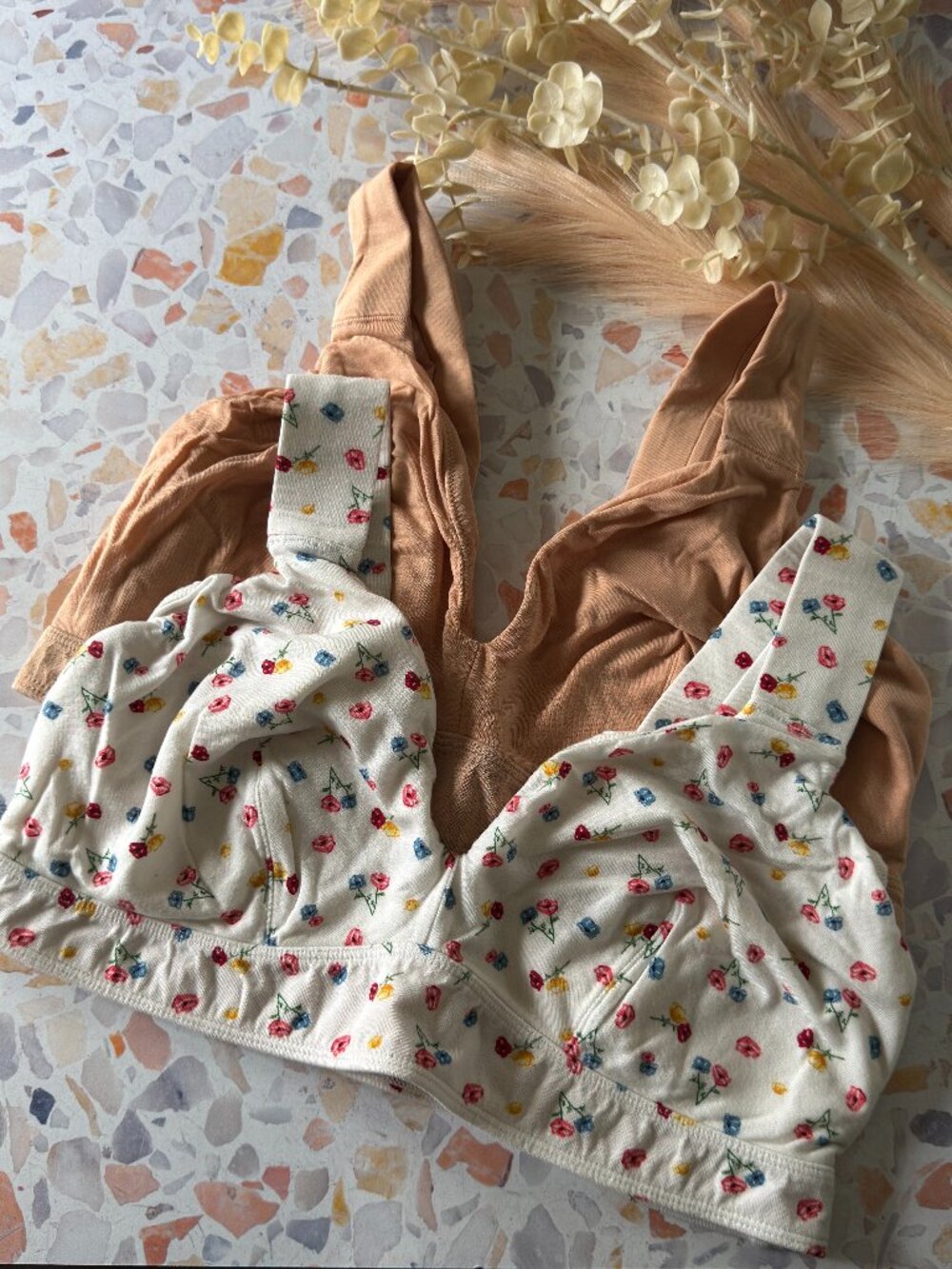 Parade | Floral Print & Tan Bralette Bundle | Size 2+